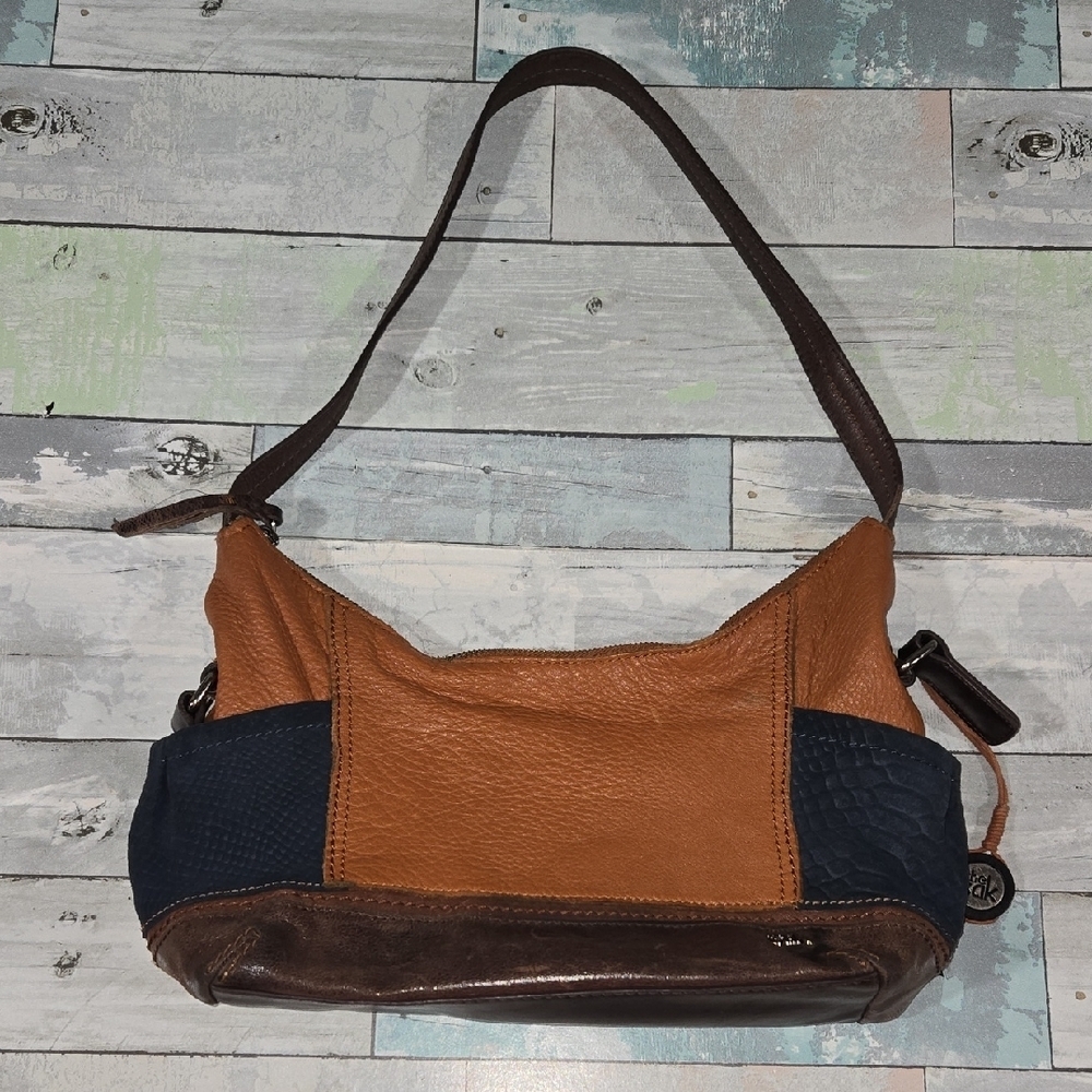 The Sak Shoulder Purse/Bag Tan/Brown/Navy Blue